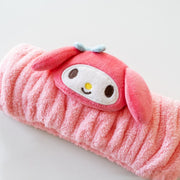 サンリオキャラクターズへアバンド sanrio マイメロディ シナモロール クロミ タオルキャップ 吸水タオル 子供 キッズ 男の子 女の子 スイミング 水泳 学校 プール ヘアキャップ ヘアドライタオル ヘアターバン 可愛い かわいい マイクロファイバー 子ども 大人用 子ども用 速乾 送料無料